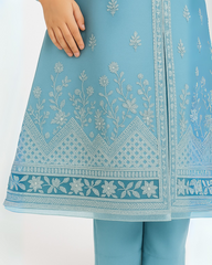 3 PIECE - EMBROIDERED ORGANZA SUIT