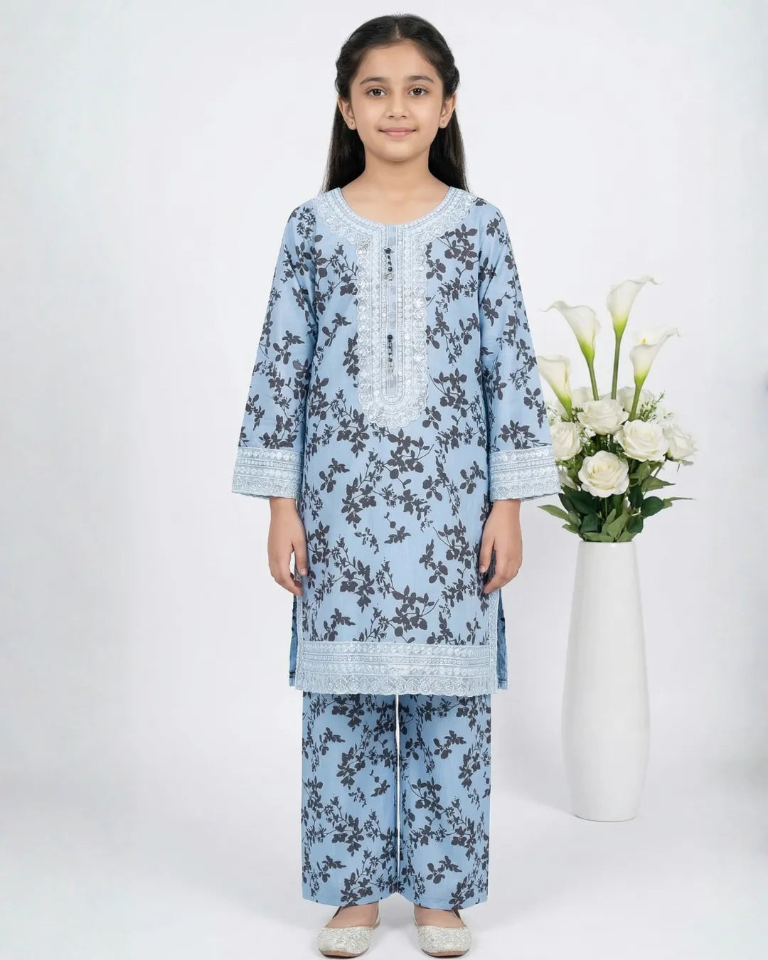 2 PIECE - EMBROIDERED LAWN SUIT