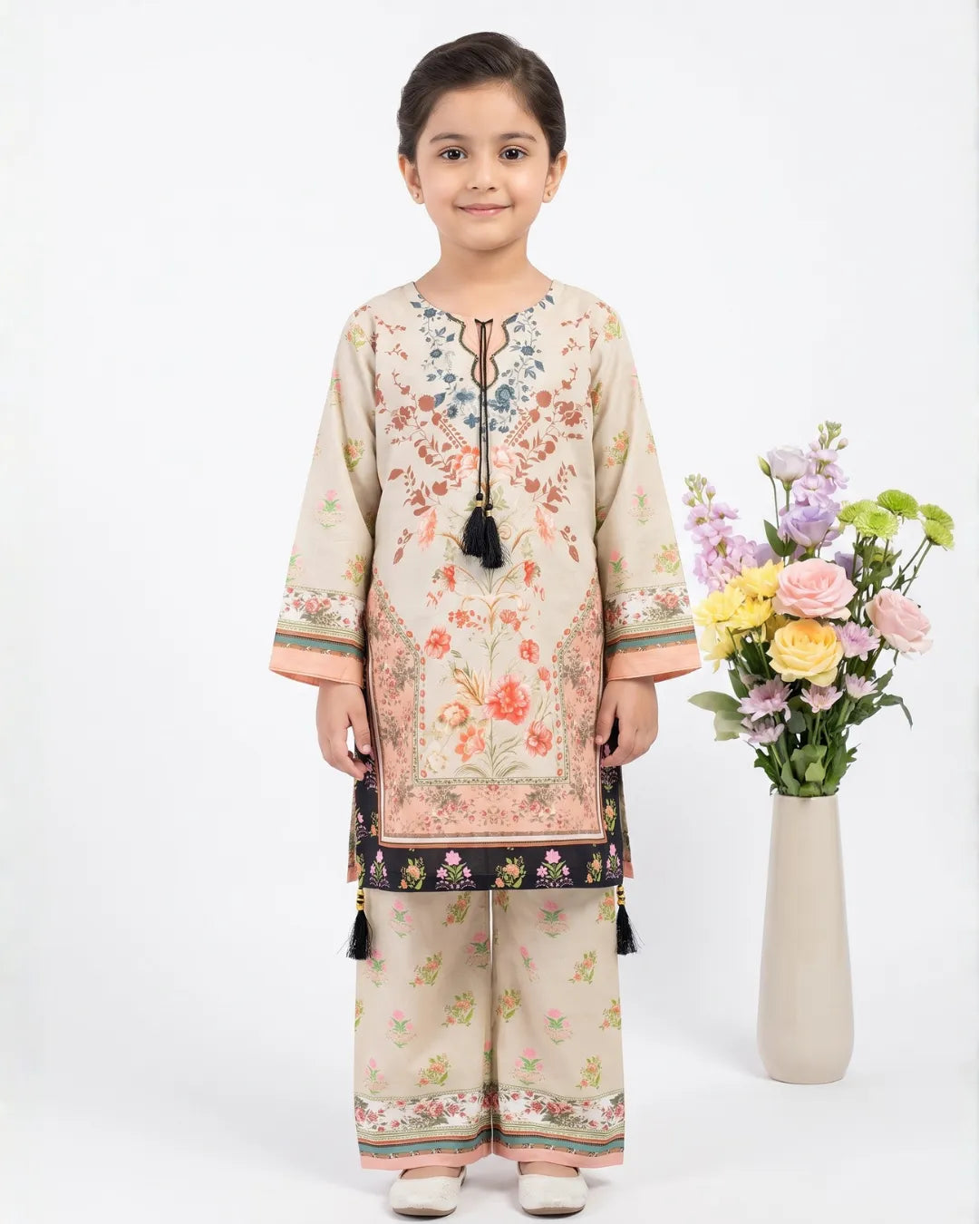 2 PIECE - PRINTED CAMBRIC SUIT