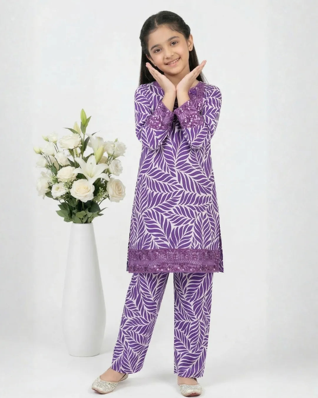 2 PIECE - EMBROIDERED LAWN SUIT