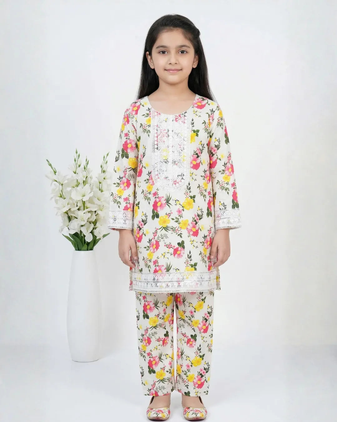2 PIECE - EMBROIDERED LAWN SUIT