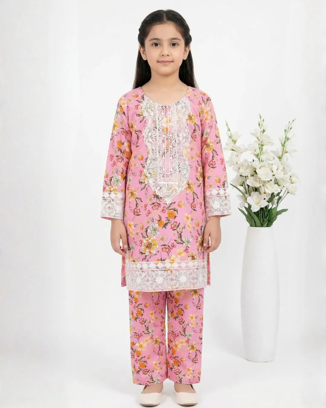 2 PIECE - EMBROIDERED LAWN SUIT