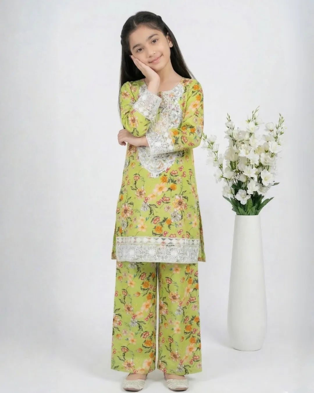 2 PIECE - EMBROIDERED LAWN SUIT