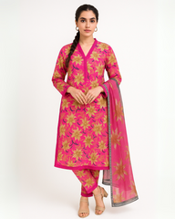 3 PIECE - EMBROIDERED LAWN SUIT
