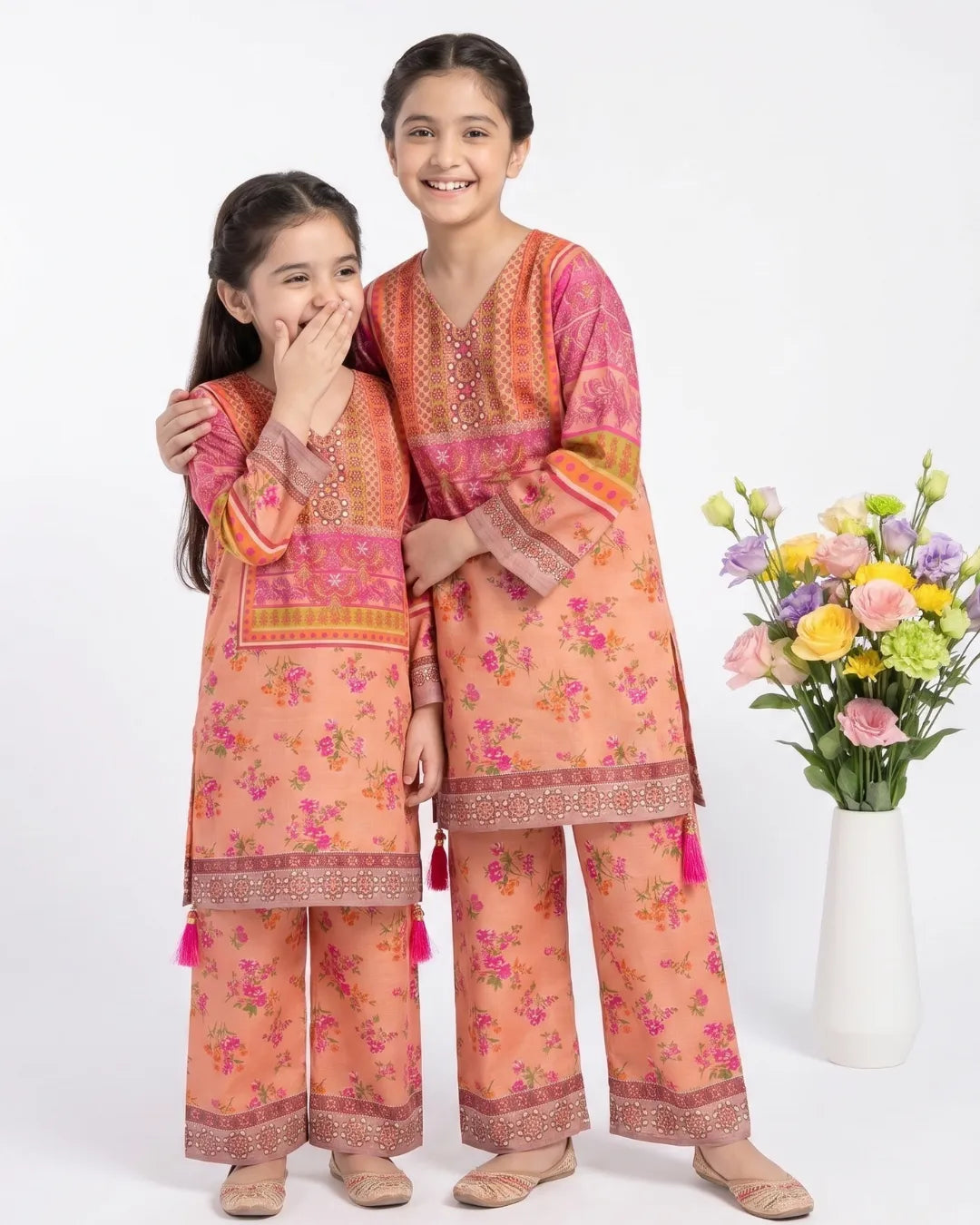 2 PIECE - PRINTED CAMBRIC SUIT
