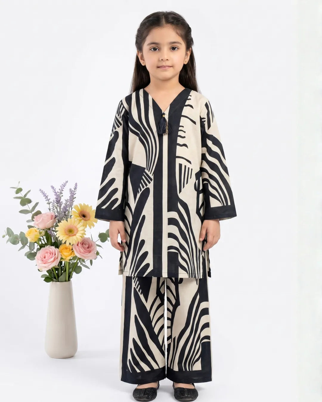 2 PIECE - PRINTED CAMBRIC SUIT
