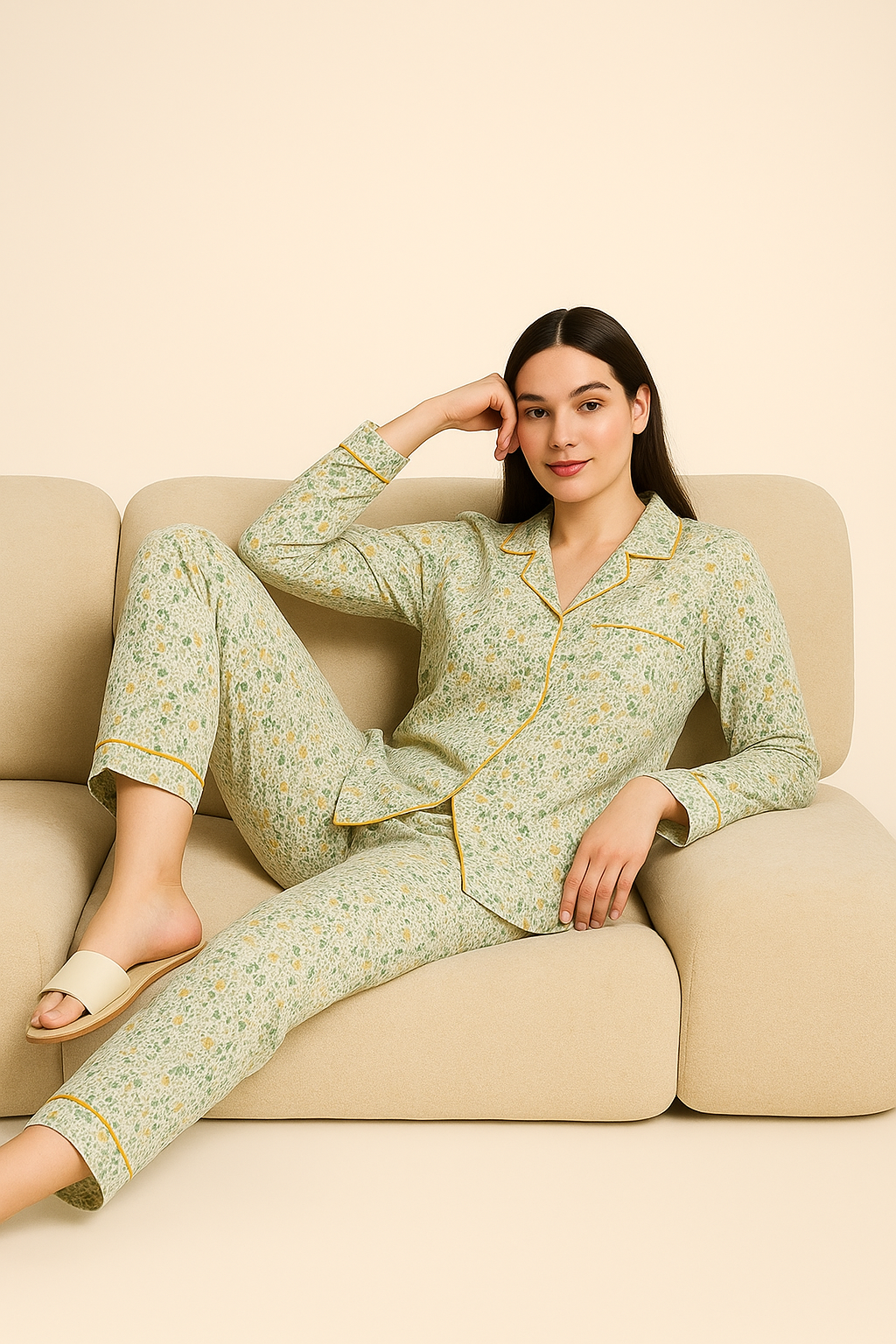 NIGHTWEA SHIRT WITH PAJAMA SET