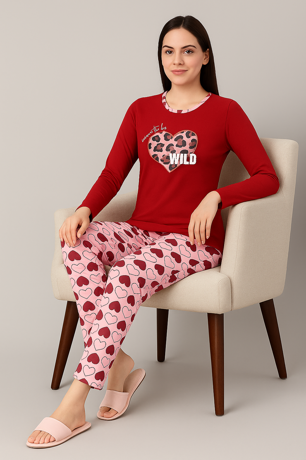 NIGHTWEAR T-SHIRT WITH PAJAMA SET