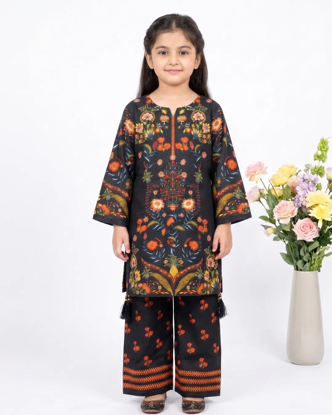 2 PIECE - PRINTED CAMBRIC SUIT