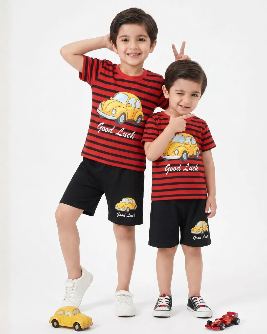 MINI WESTERN COTTON SHORT SET