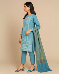 3 PIECE - EMBROIDERED LAWN SUIT