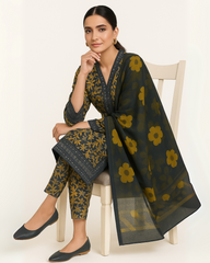 3 PIECE - EMBROIDERED LAWN SUIT