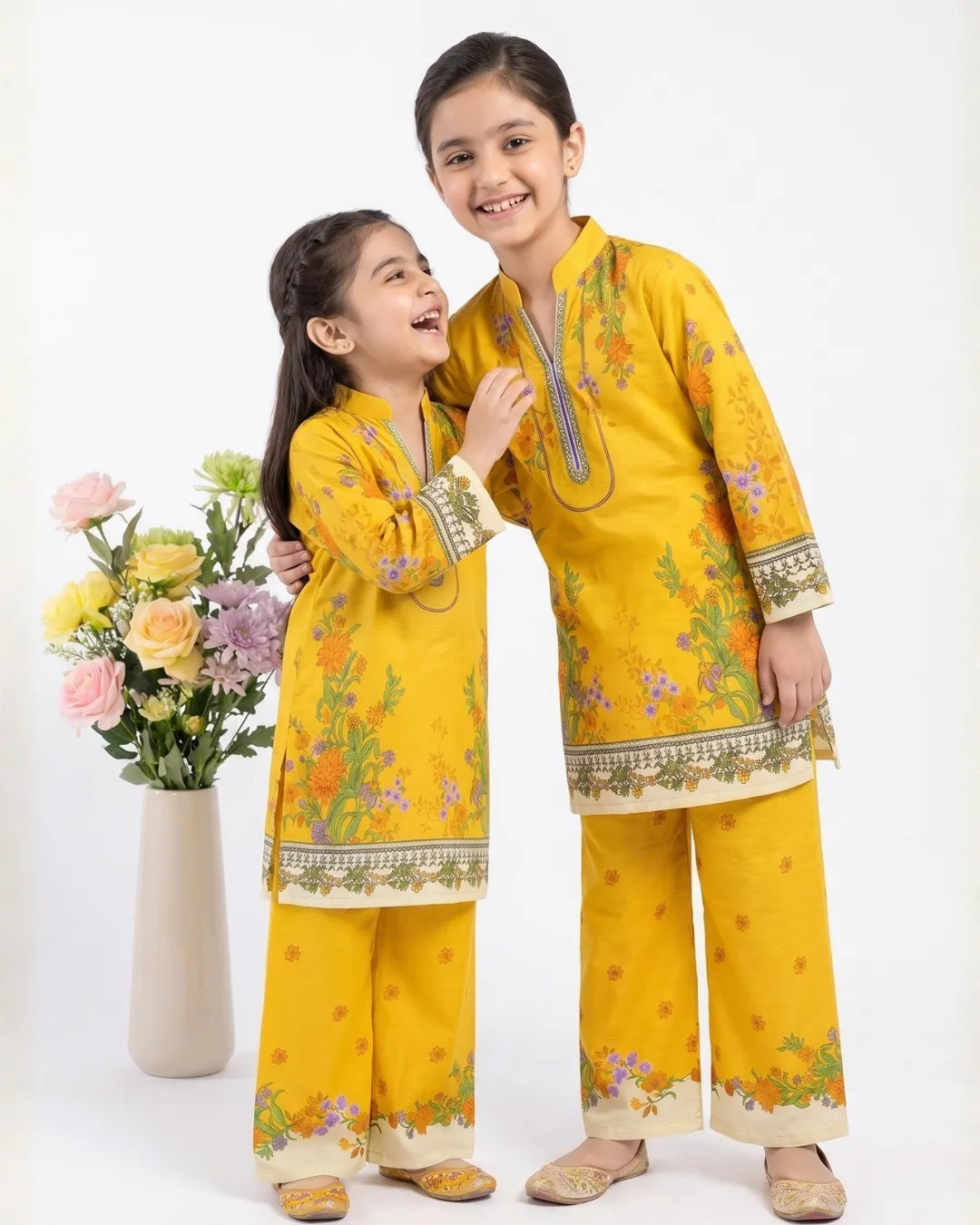 2 PIECE - PRINTED CAMBRIC SUIT