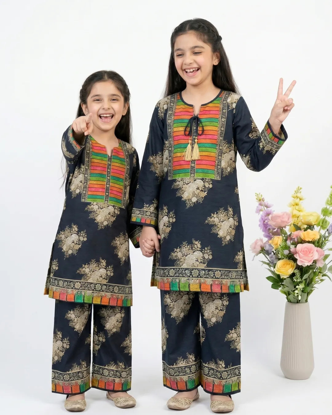 2 PIECE - PRINTED CAMBRIC SUIT