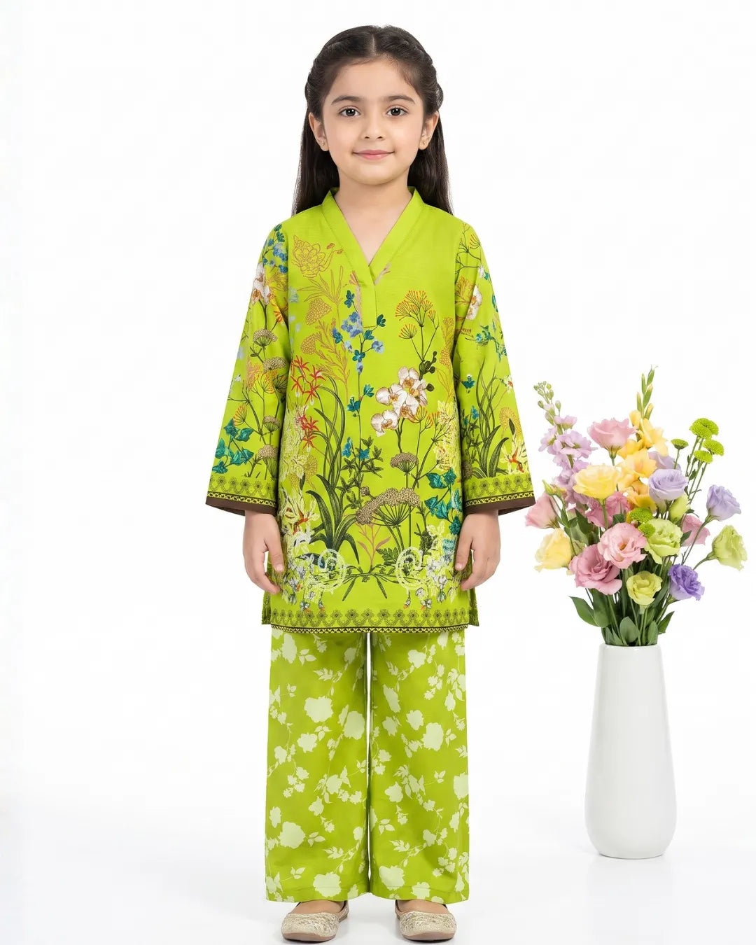 2 PIECE - PRINTED CAMBRIC SUIT