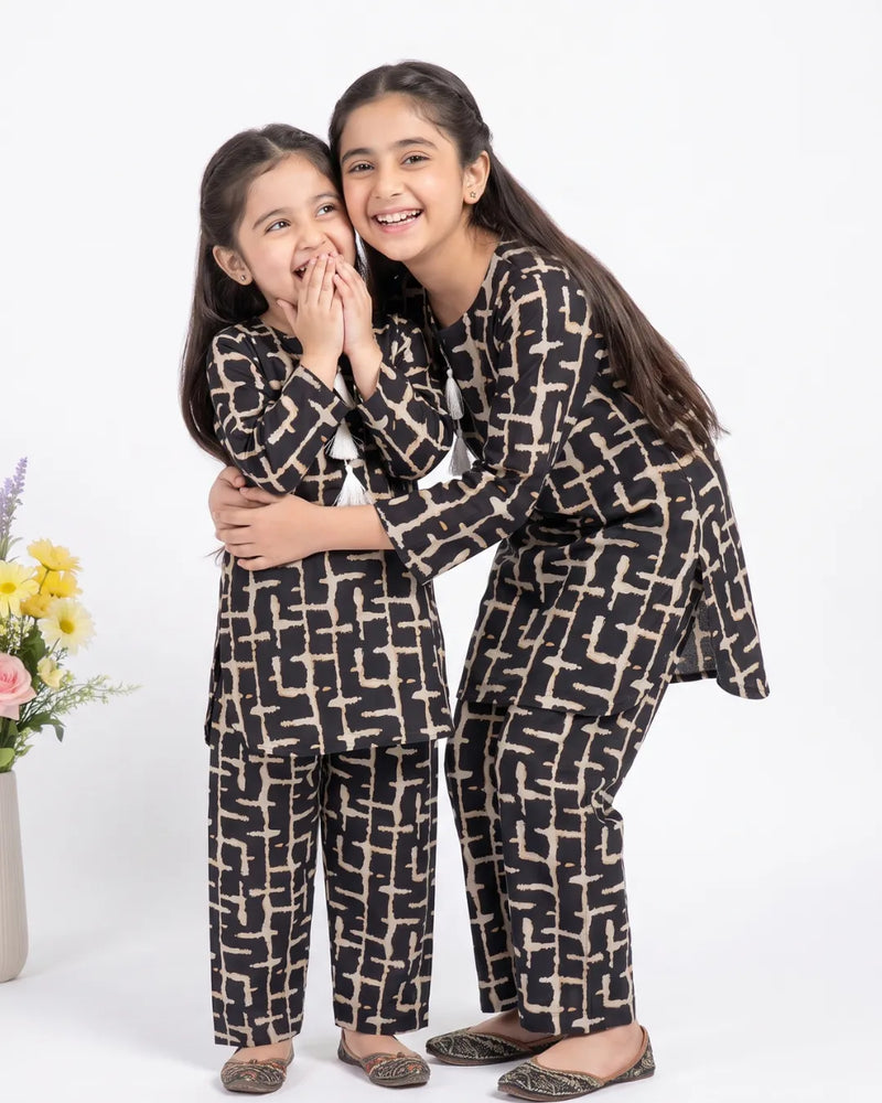 2 PIECE - PRINTED KHADDAR SUIT