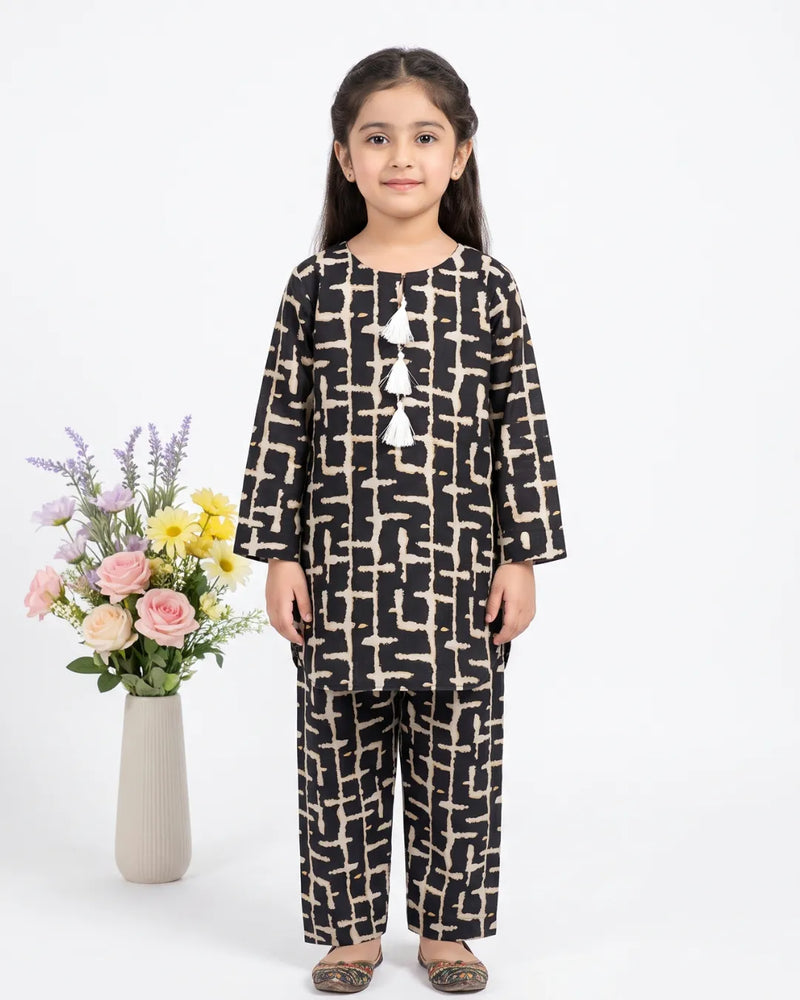 2 PIECE - PRINTED KHADDAR SUIT