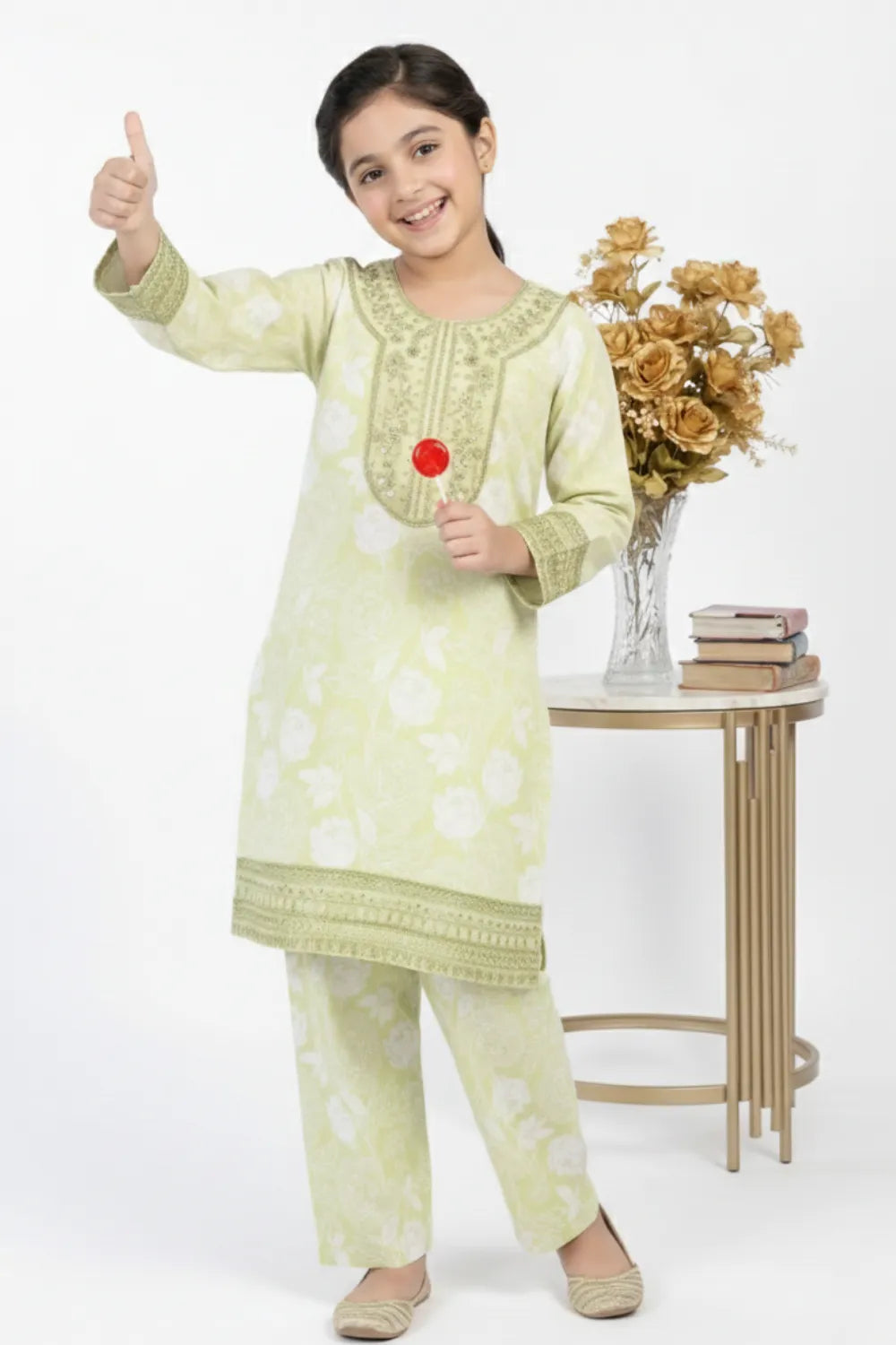 2 PIECE - EMBROIDERED LAWN SUIT