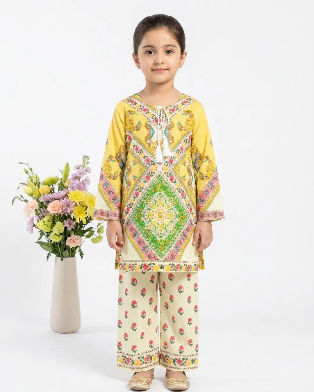 2 PIECE - PRINTED CAMBRIC SUIT
