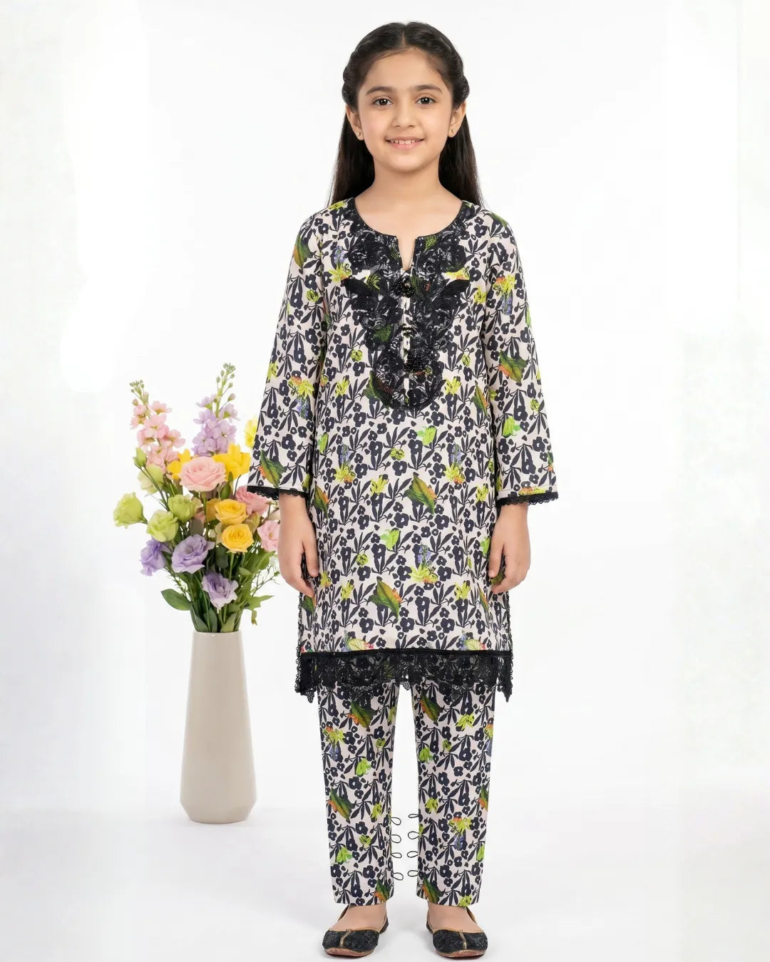 2 PIECE - EMBROIDERED LAWN SUIT