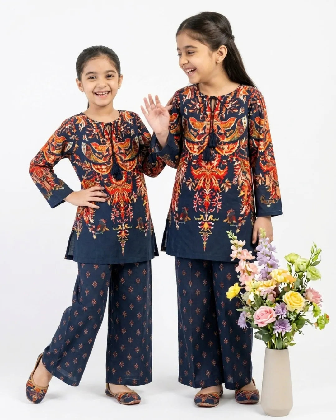 2 PIECE - PRINTED CAMBRIC SUIT