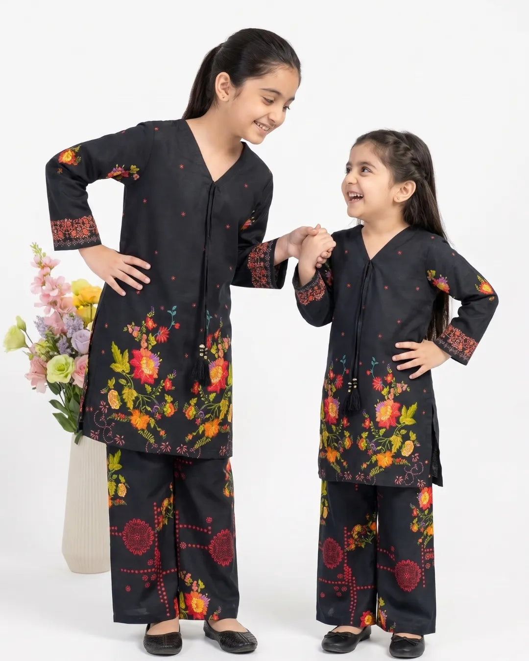 2 PIECE - PRINTED CAMBRIC SUIT