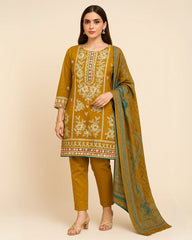3 PIECE - EMBROIDERED LAWN SUIT