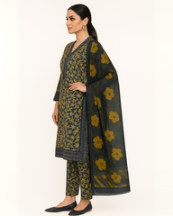 3 PIECE - EMBROIDERED LAWN SUIT