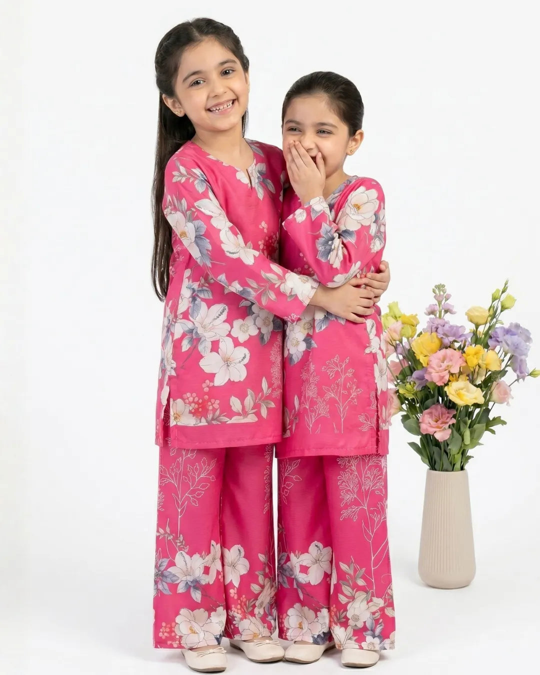 2 PIECE - PRINTED CAMBRIC SUIT