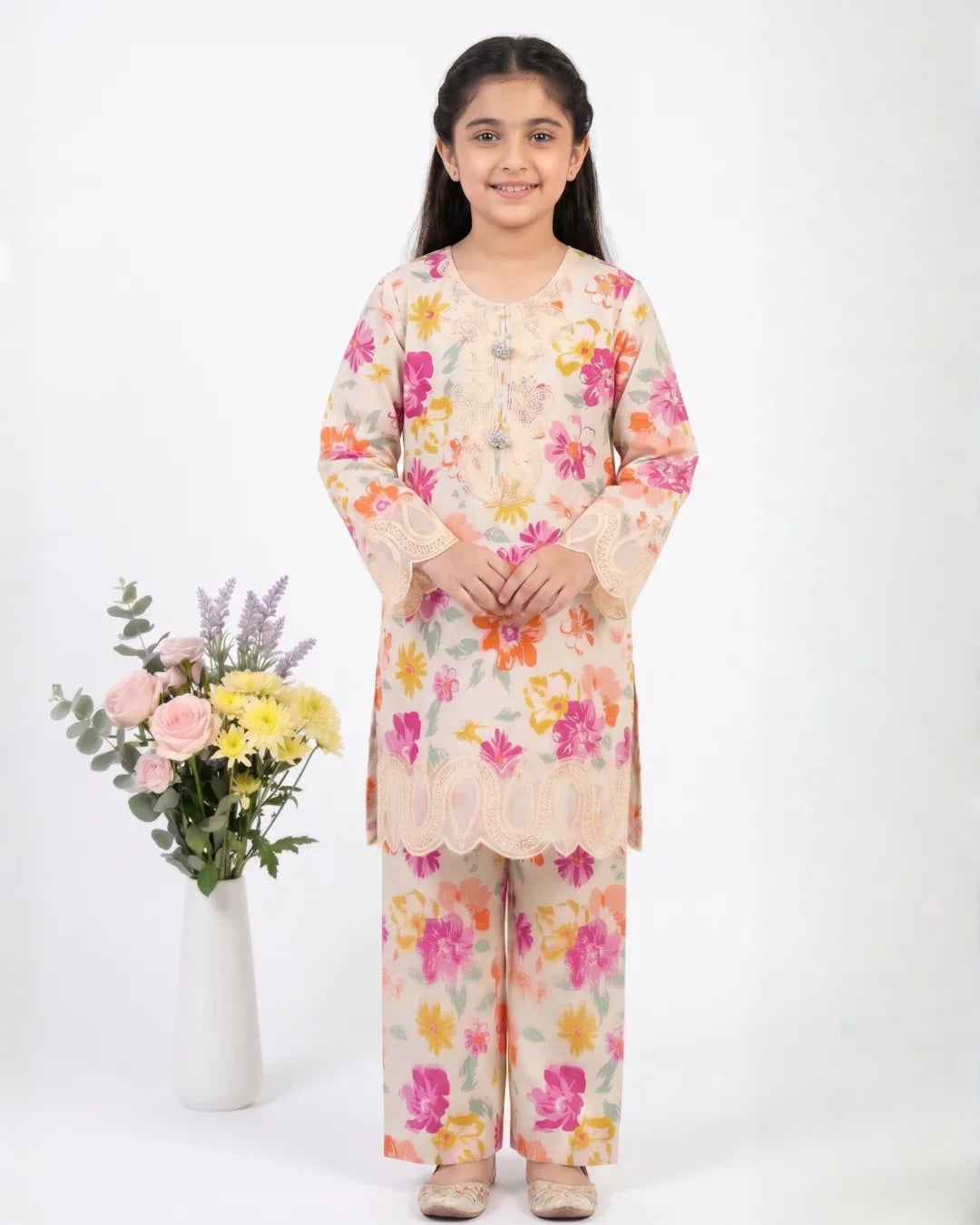 2 PIECE - EMBROIDERED LAWN SUIT