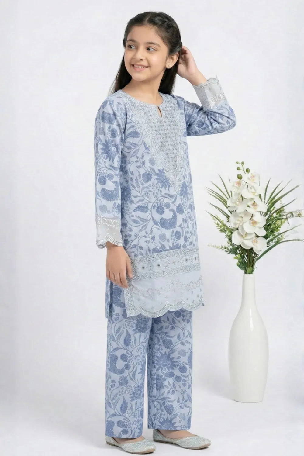 2 PIECE - EMBROIDERED LAWN SUIT