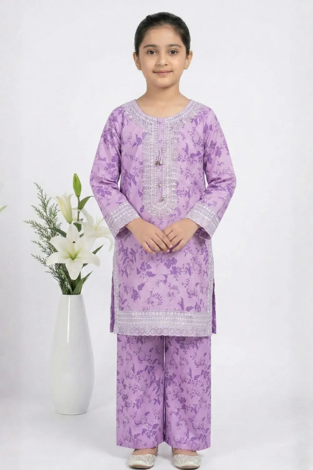 2 PIECE - EMBROIDERED LAWN SUIT