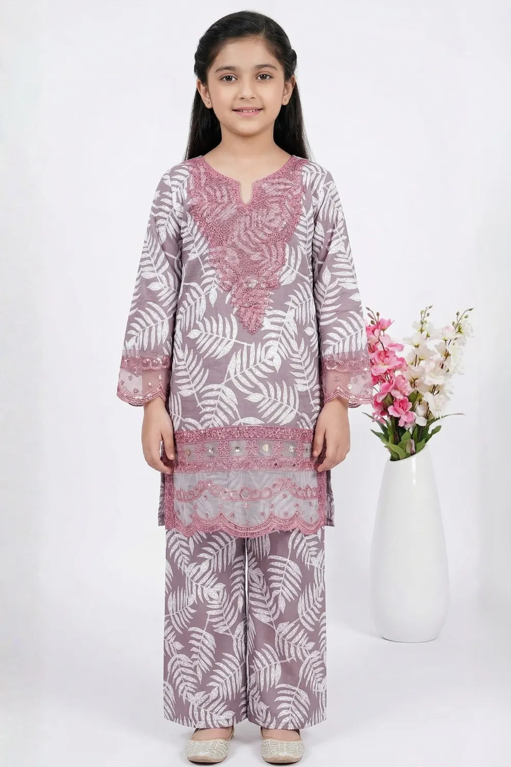2 PIECE - EMBROIDERED LAWN SUIT