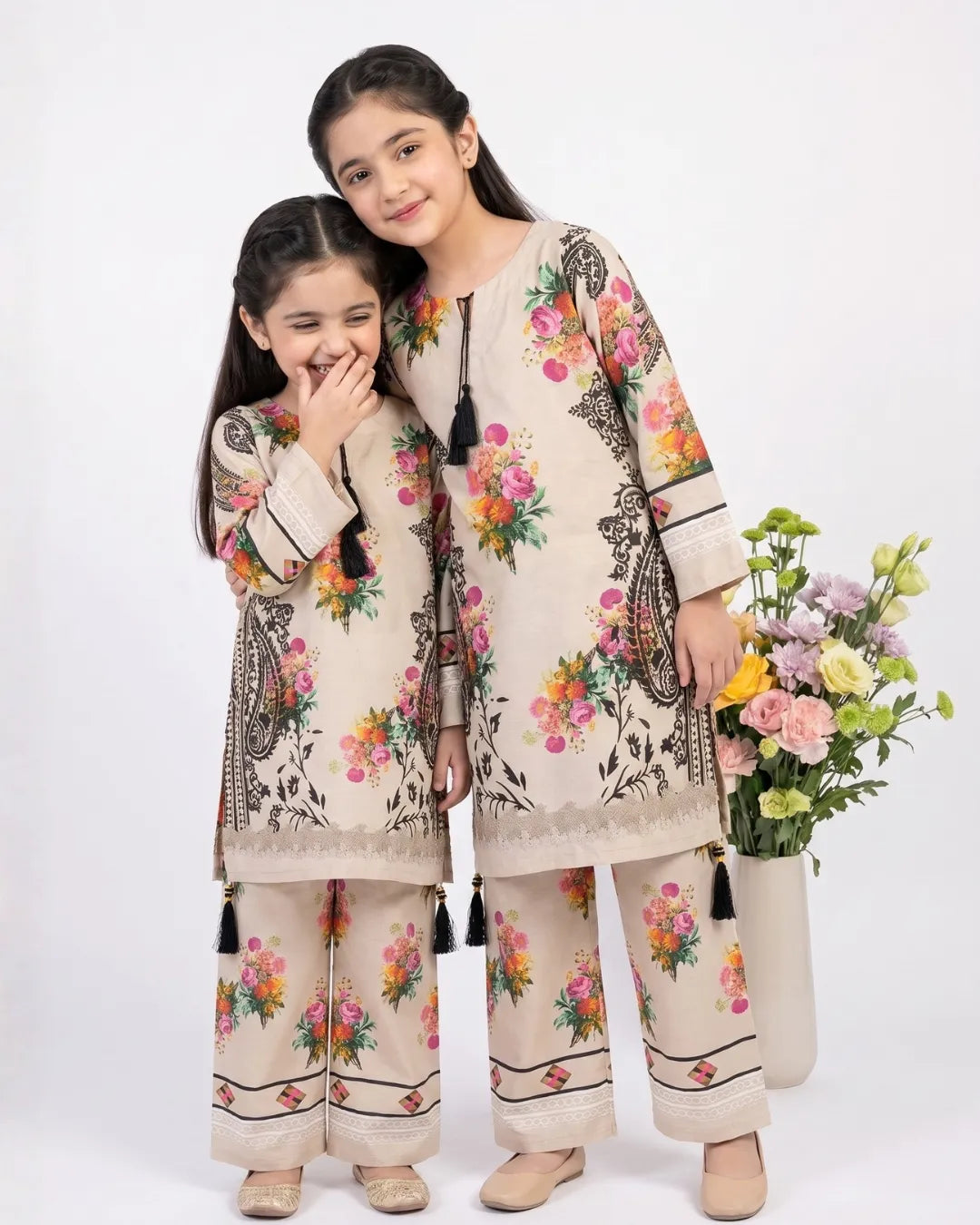 2 PIECE - PRINTED CAMBRIC SUIT