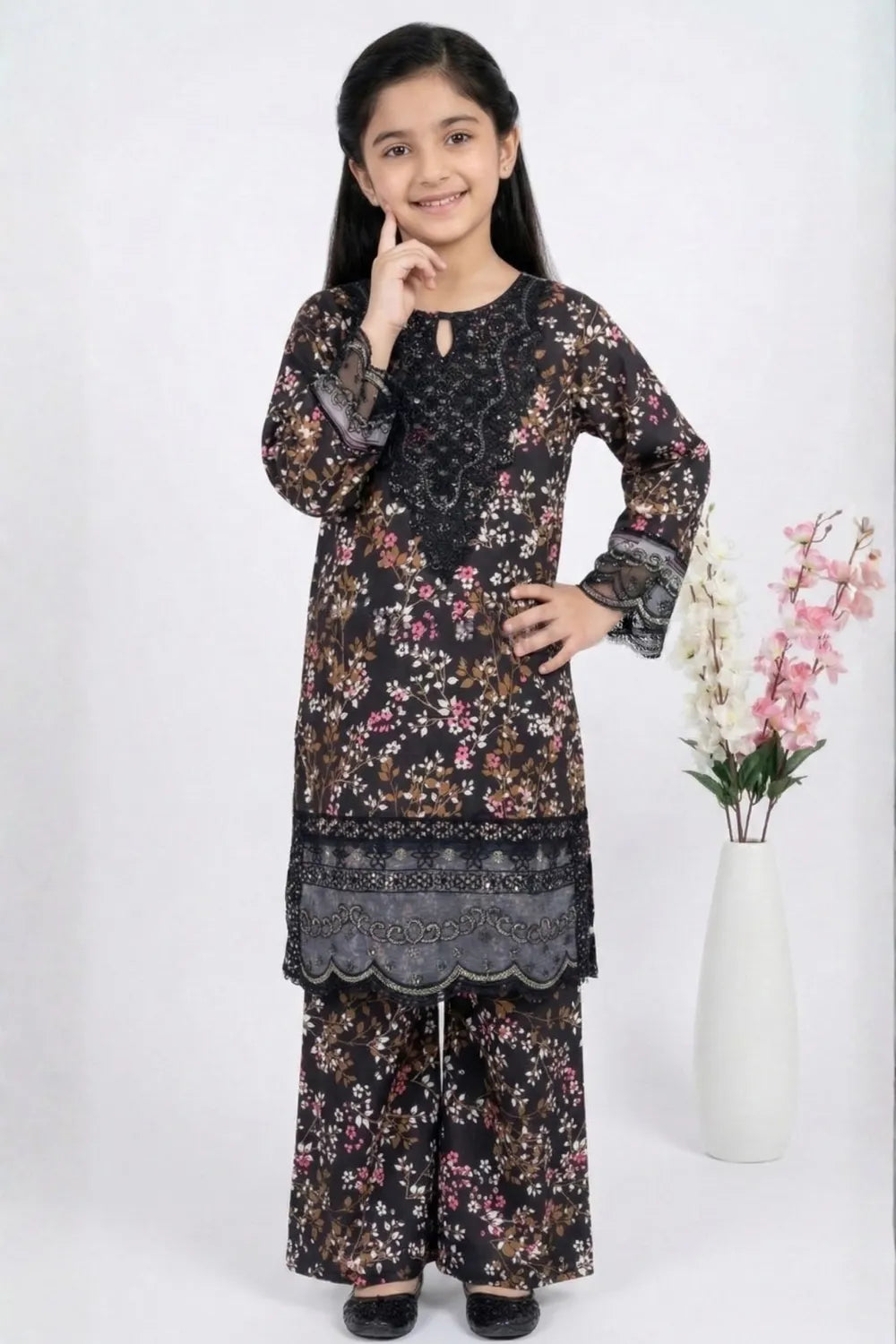 2 PIECE - EMBROIDERED LAWN SUIT