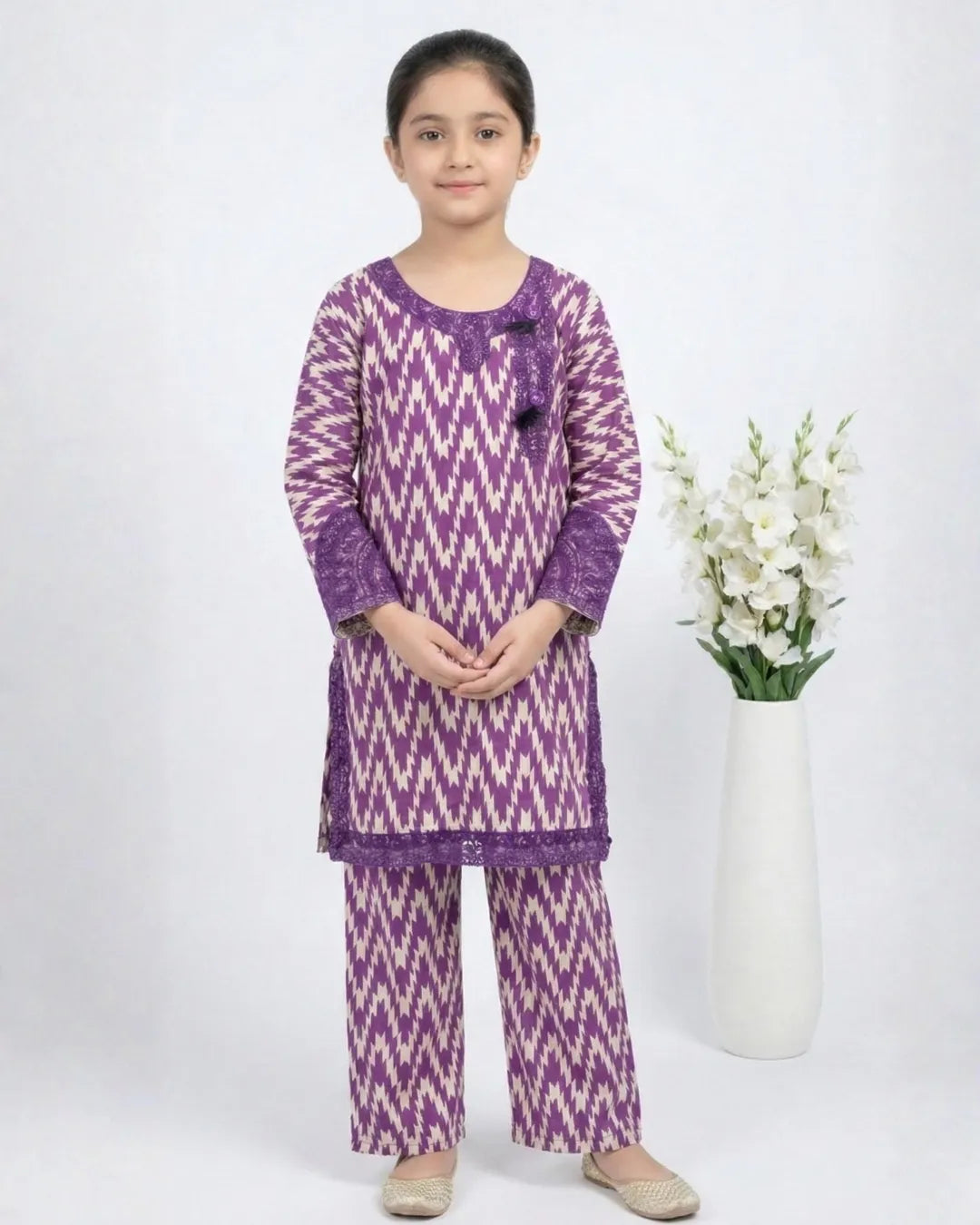 2 PIECE - EMBROIDERED LAWN SUIT