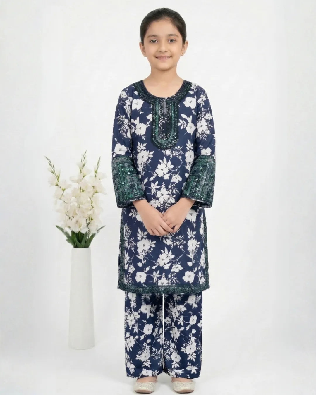 2 PIECE - EMBROIDERED LAWN SUIT