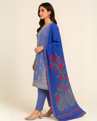 3 PIECE - EMBROIDERED LAWN SUIT