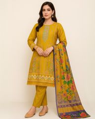 3 PIECE - EMBROIDERED LAWN SUIT