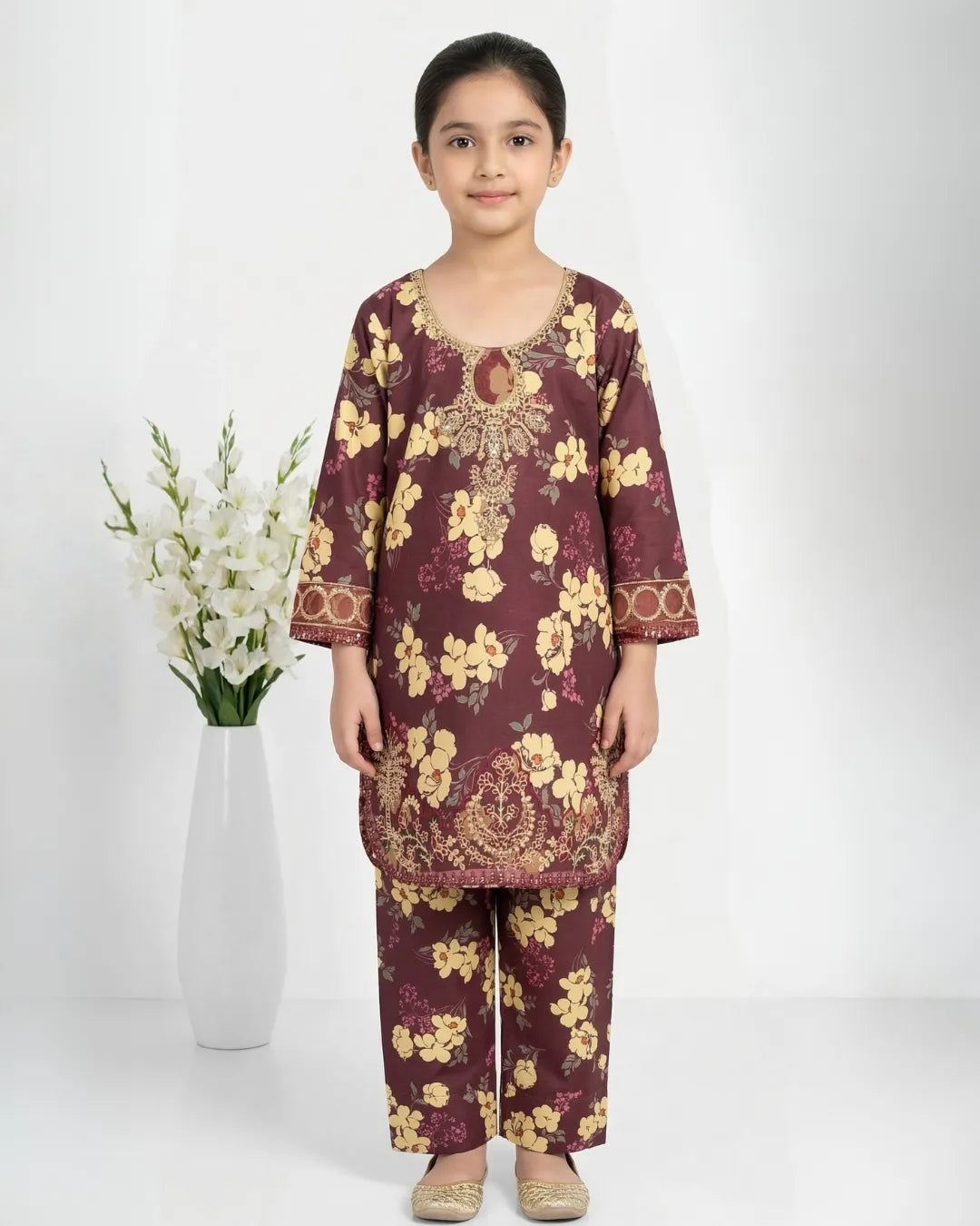 2 PIECE - EMBROIDERED LAWN SUIT