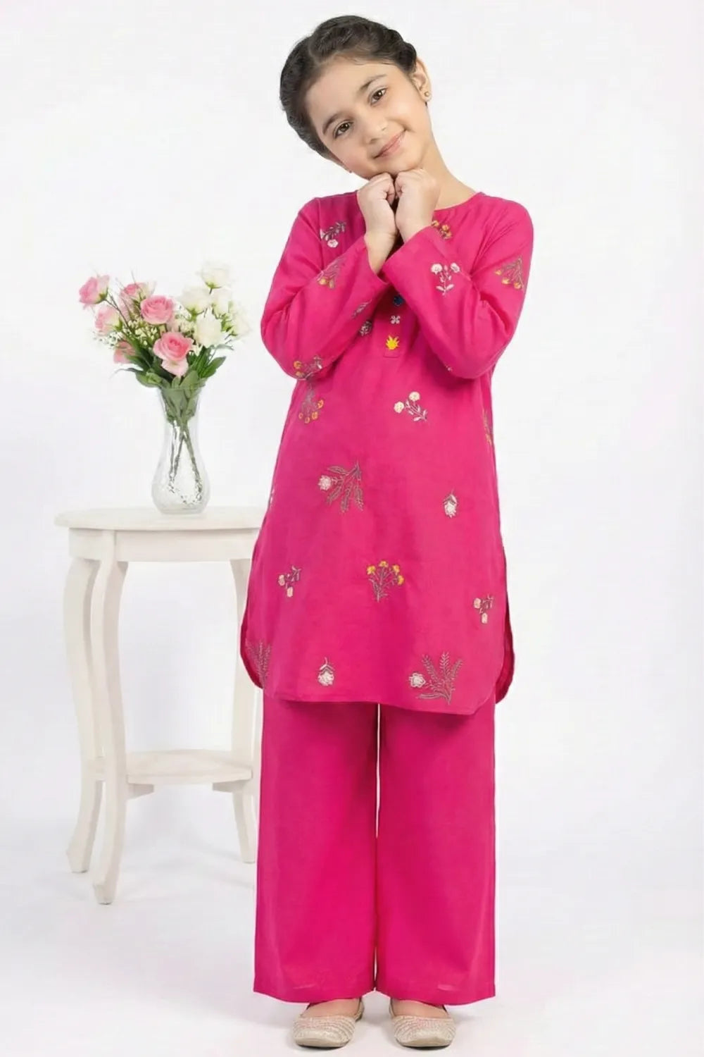 2 PIECE - EMBROIDERED KHADDAR SUIT - SIMAALS