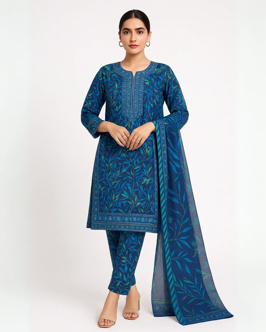 A Touch of Heritage: Embroidered Lawn Suits That Shine