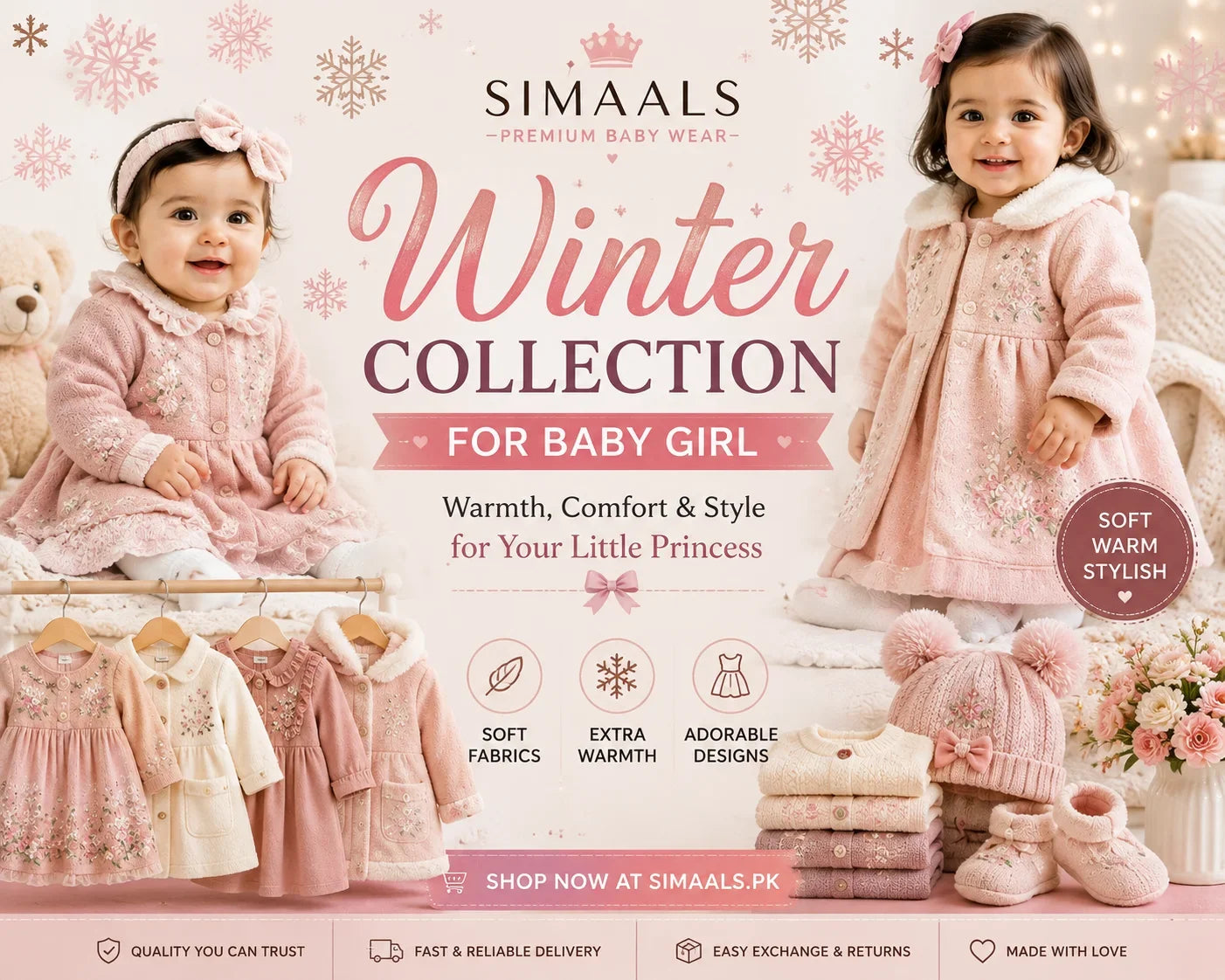 Winter Collection for Baby Girl Pakistan