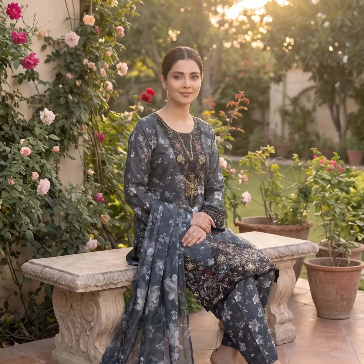 3PC Women Stitched