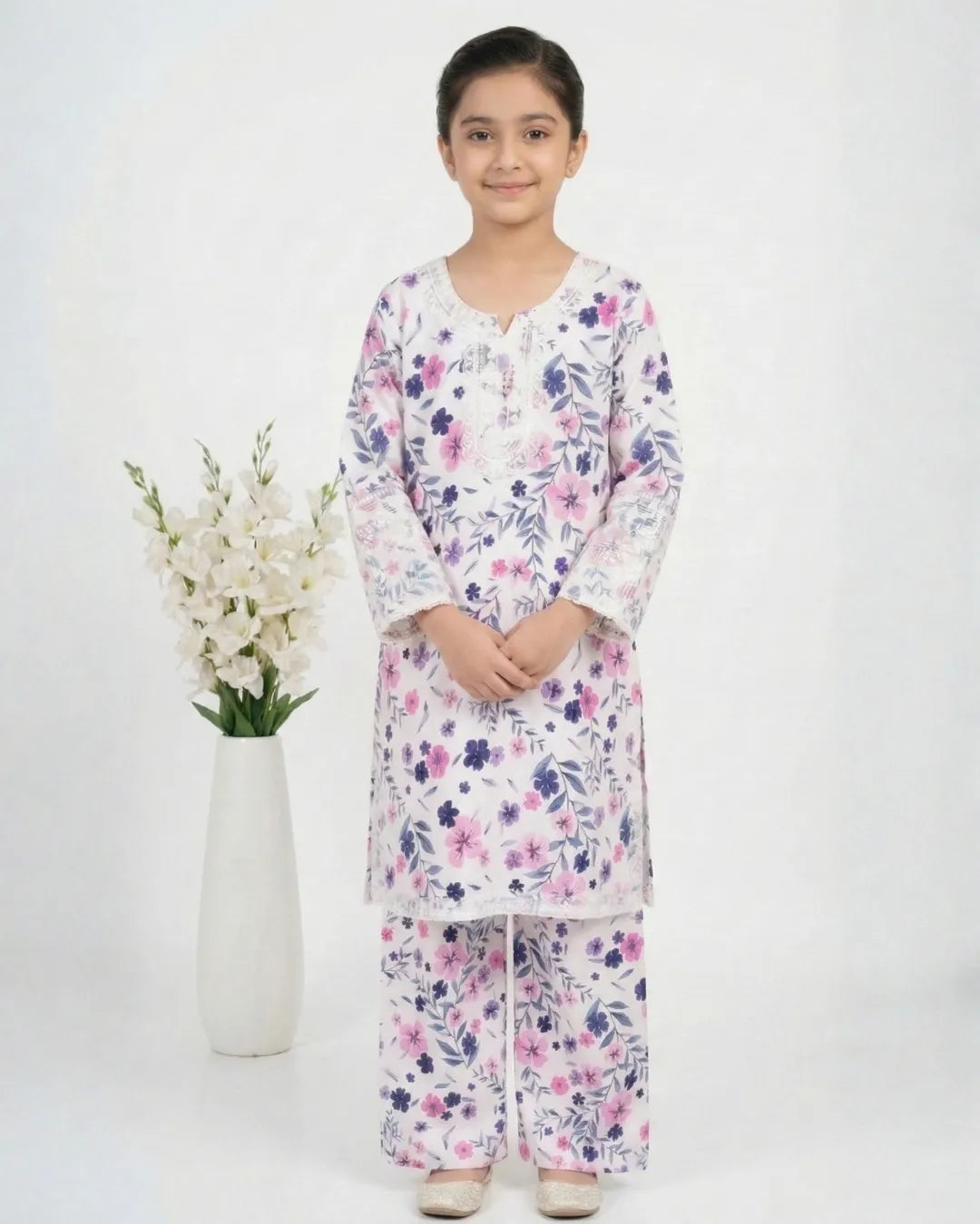 2 PIECE - EMBROIDERED LAWN SUIT