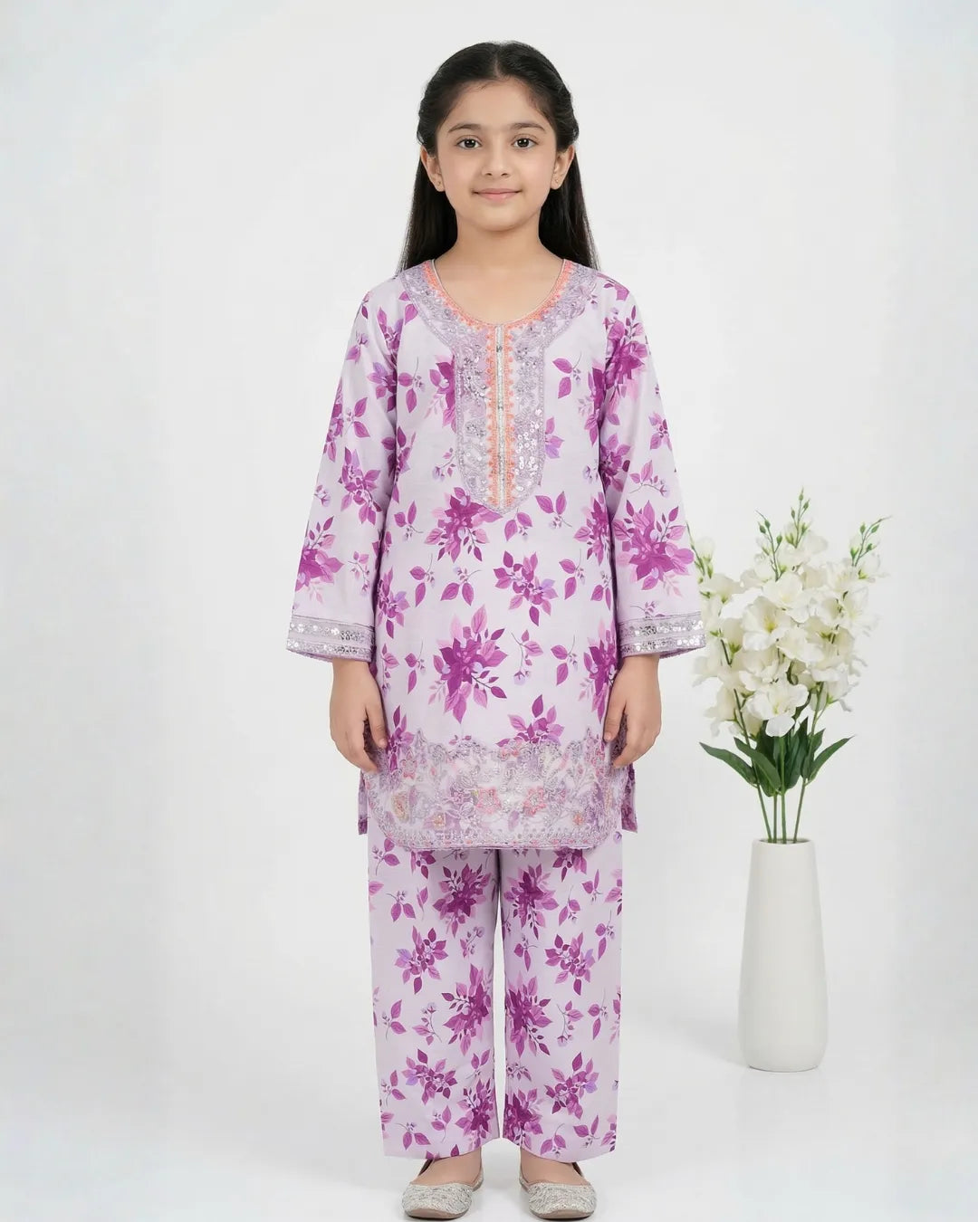 2 PIECE - EMBROIDERED LAWN SUIT