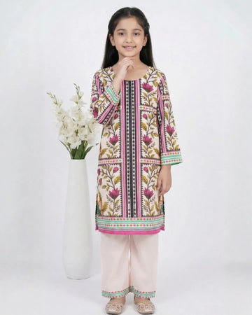 2 PIECE - PRINTED CAMBRIC SUIT