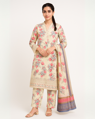 3 PIECE - EMBROIDERED LAWN SUIT