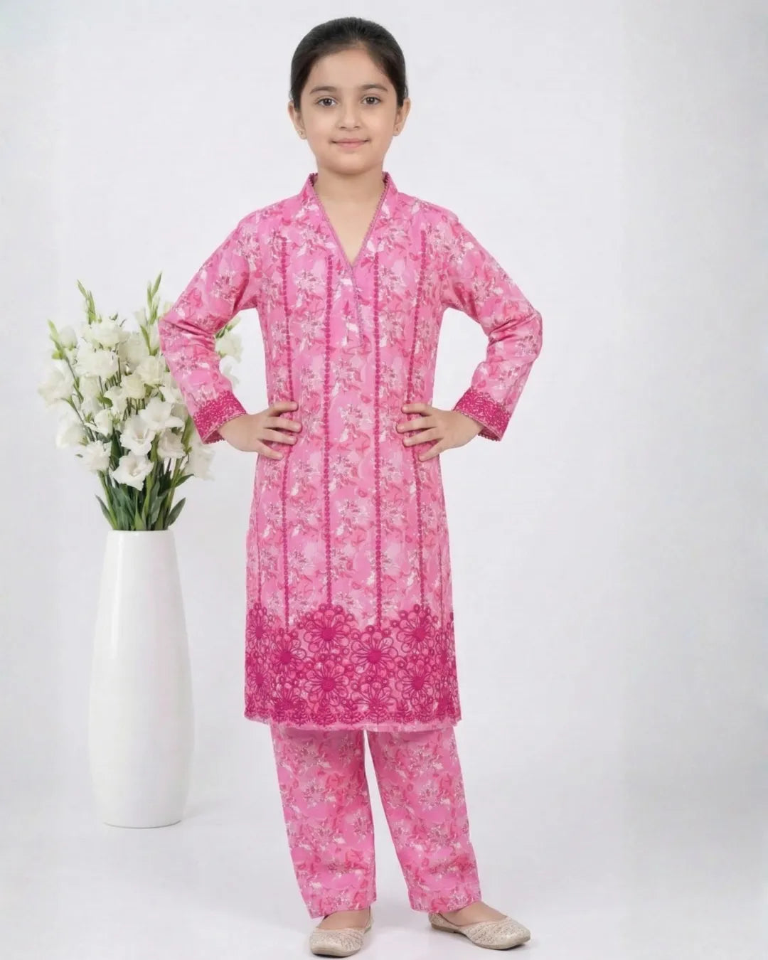 2 PIECE - EMBROIDERED LAWN SUIT