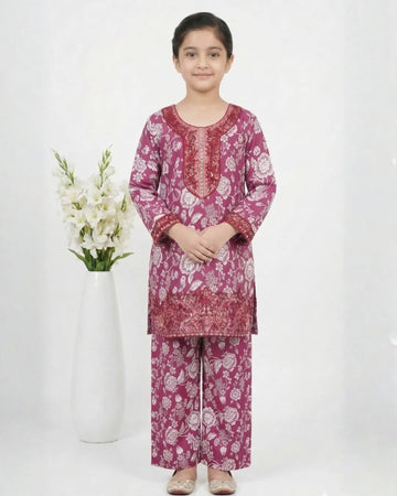 2 PIECE - EMBROIDERED LAWN SUIT
